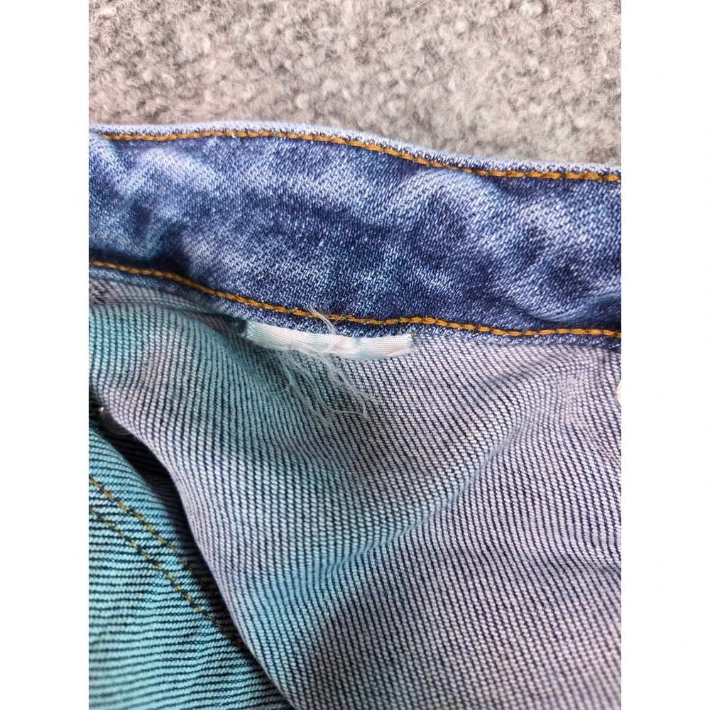 Judy Blue Jeans Womens 33 Blue High Rise Front Patch Pocket Tapered Leg Denim